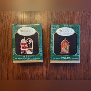 Hallmark Keepsake Ornament Collectors Club Vintage '97 Mini Christmas Ornaments